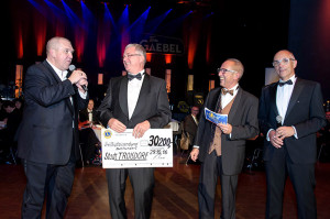 Dietmar Bär, Klaus-Werner Jablonski, Michael Schwan und Stephan Römer beim Lions Ball 2016.