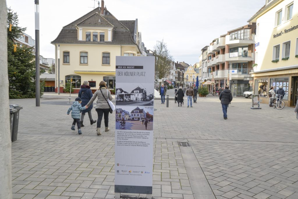 Kölner Platz: die von Notar Stephan Römer gesponserte Stele